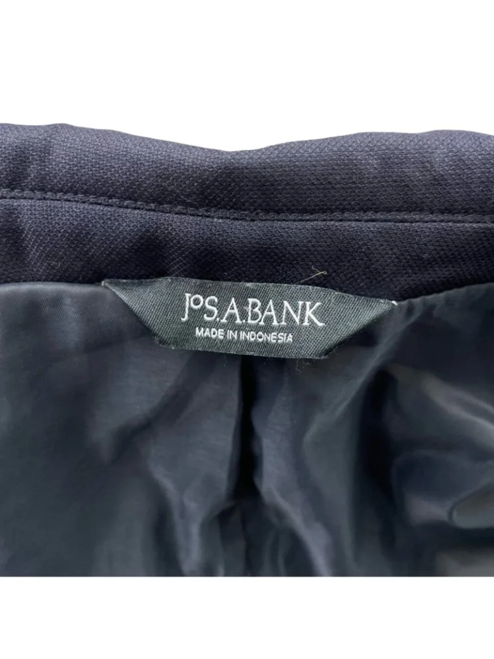Jos A Bank Men’s 100% Wool Silver Metal Buttons 2-Button Blazer Navy • 40R